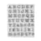 6 Pack: Typewriter Alphabet Clear Stamps by Recollections™